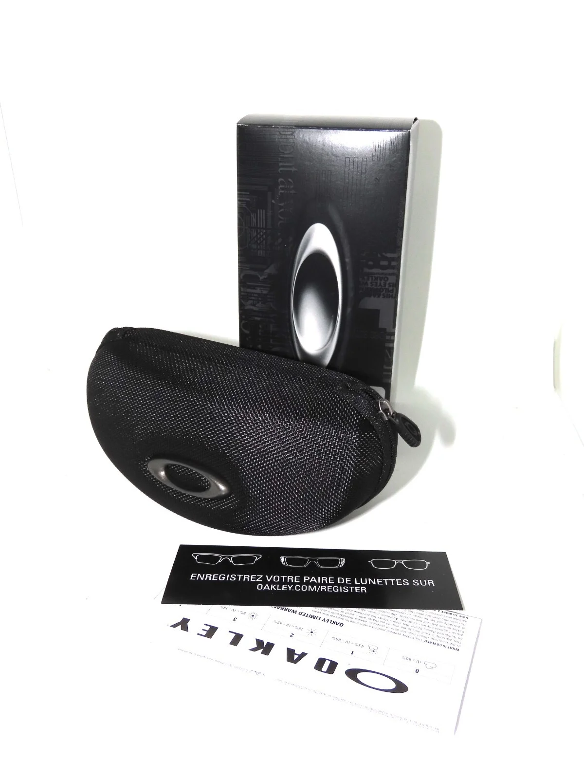 1x Oakley X-Large Vault Zip Case Box Booklet Set Sunglasses Eyeglasses Clamshel