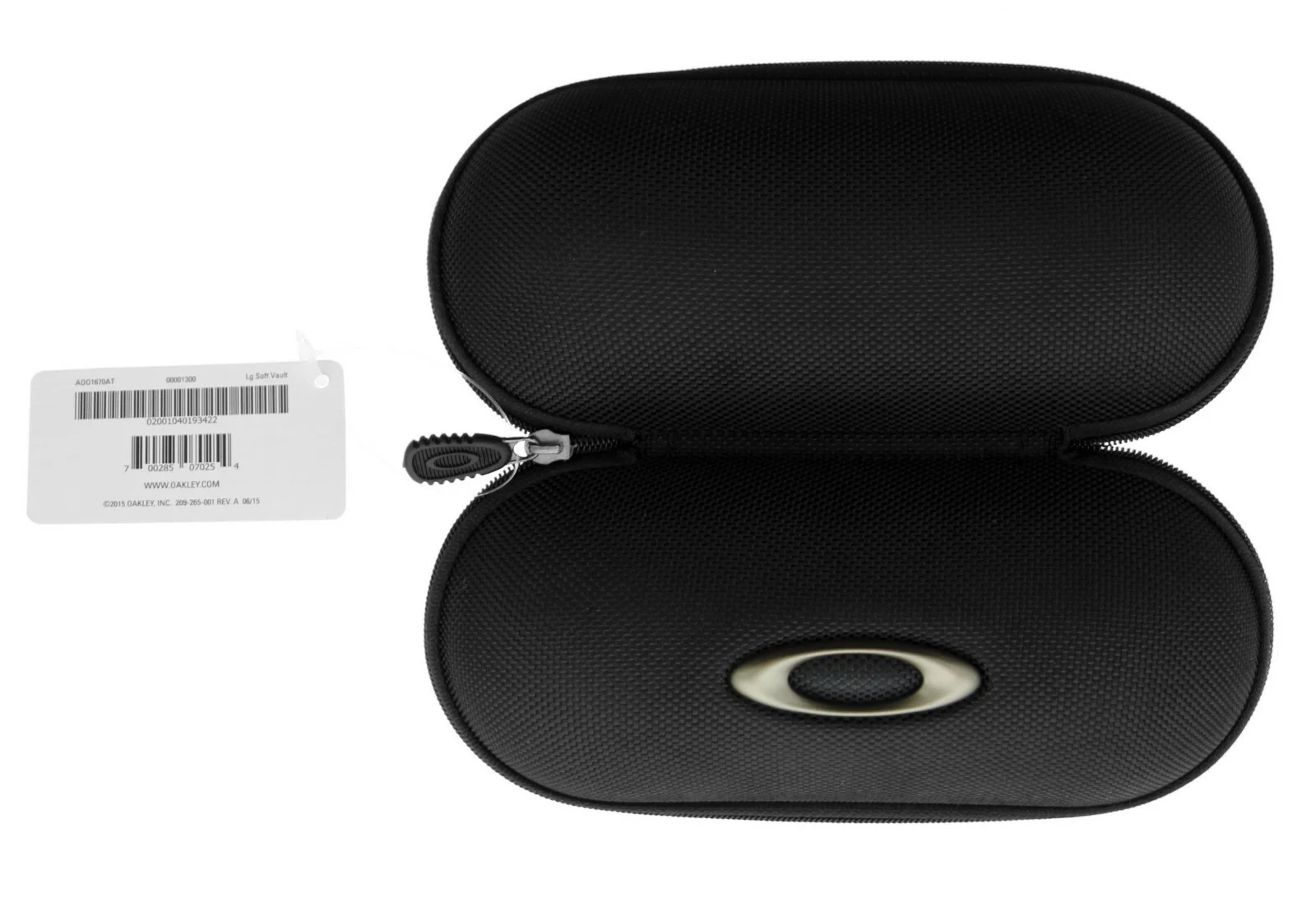 Oakley Soft Vault Sunglass Case Zipper Closure Nylon 07-025 Black 2